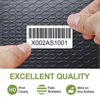 Thermal Sticker Labels WELLTECH สติกเกอร์ความร้อน เนื้อ PP แช่น้ำ แช่แข็งได้ ไม่เปื่อย มีรอยปรุระหว่างดวง