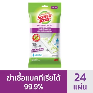 3M สก๊อตช์-ไบรต์ ผ้าเช็ดพื้นชนิดเปียก ผ้าถูพื้น สำหรับ อีซี่ สวีปเปอร์ Floor Wet Wipes