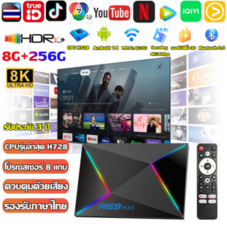 ควบคุมด้วยเสียง กล่อง android tv 8+256GB แอนดรอยด์ box 8k HD…
