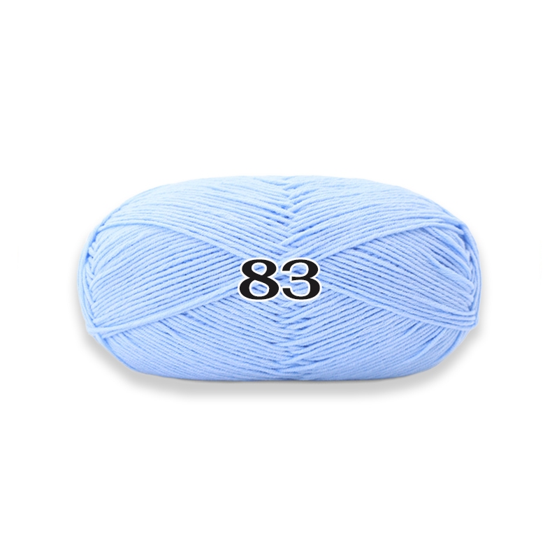 ไหมพรมคอตตอนนม 50กรัม 5ply milk cotton yarn เนื้อนิ่ม มากกว่า 60 สี เส้นใยธรรมชาติ ถักโครเชต์ - รูปที่ 2