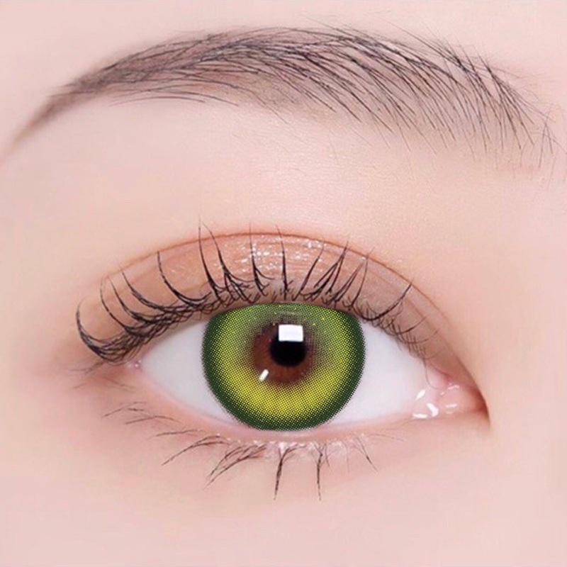 คอนแทคเลนส์ การมองเห็น (0.0~-4.50) ขนาดตาใหญ่ ใช้ได้ครึ่งปี ใส่สบาย คอนแทคเลนส์สีเขียว (จัดส่งจากไทย & จัดส่งรวดเร็ว) - รูปที่ 7