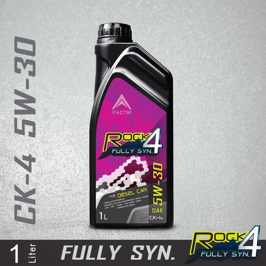 PACTS น้ำมันเครื่องดีเซล ROCK4 5W-30 Synthetic, 10W-30 Semi - Synthetic, 10W-40 Semi - Synthetic API