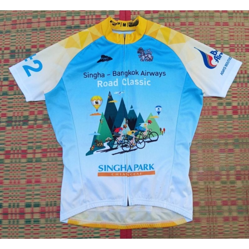 เสื้อ ปั่นจักรยาน งาน Singha-Bangkok airways road classic