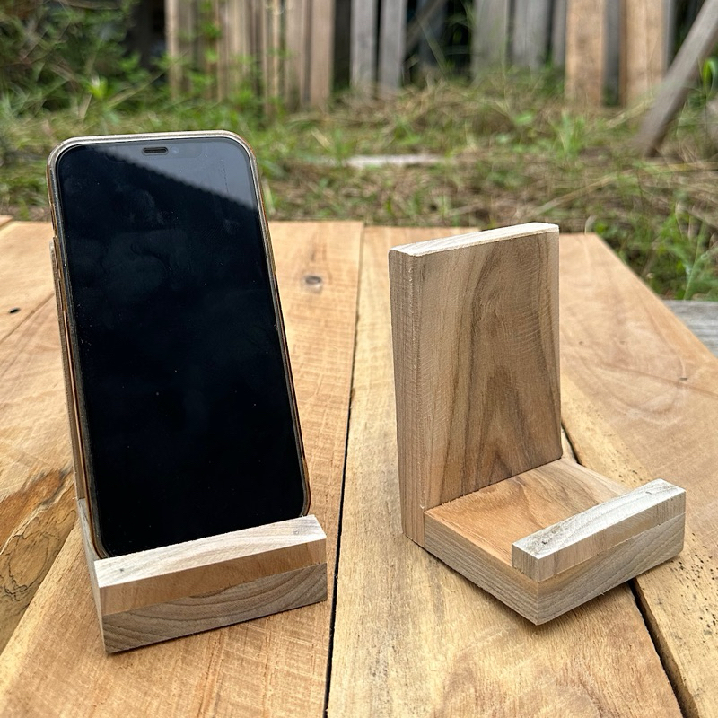ที่วางมือถือ  งานไม้สัก
