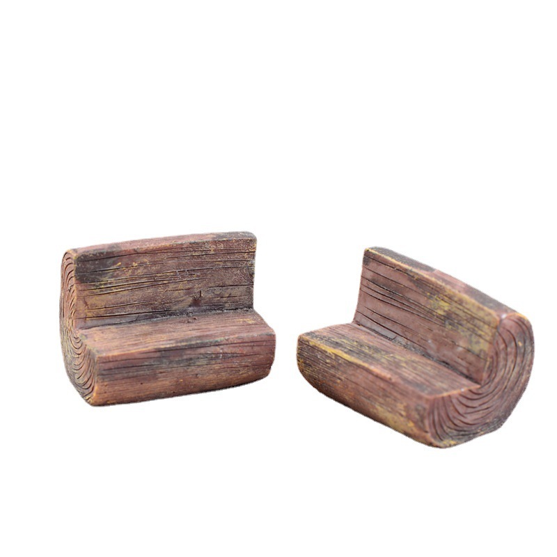 โมเดลม้านั่ง ม้านั่งมีที่พิง ม้านั่งตกแต่งสวนและภูมิทัศน์ขนาดเล็ก