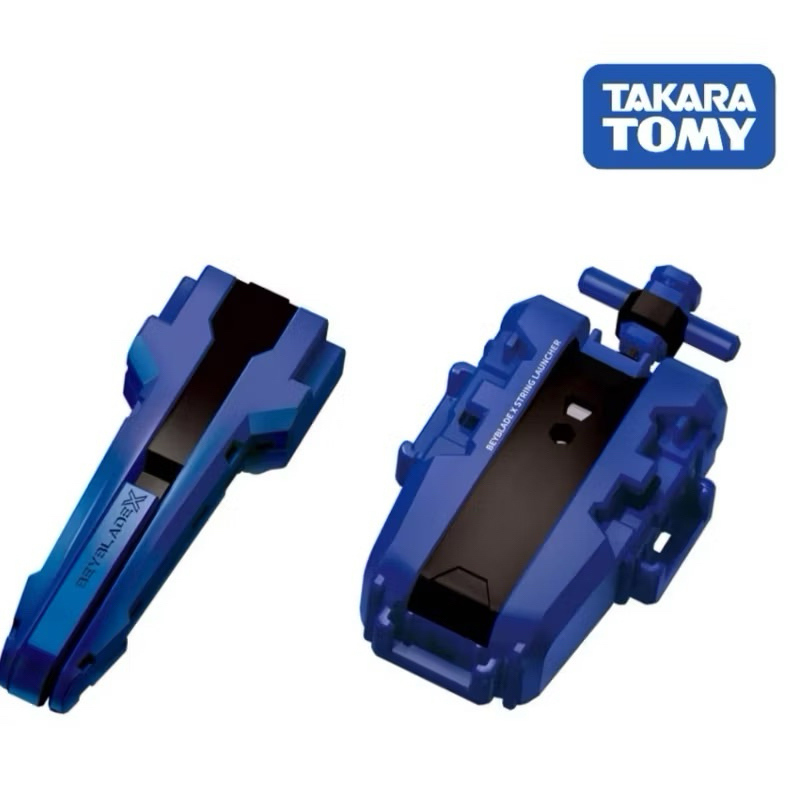 Takara Tomy เบย์เบลด Beyblade X ที่ชุตเชือกนํ้าเงิน+gripนํ้าเงิน แท้100%