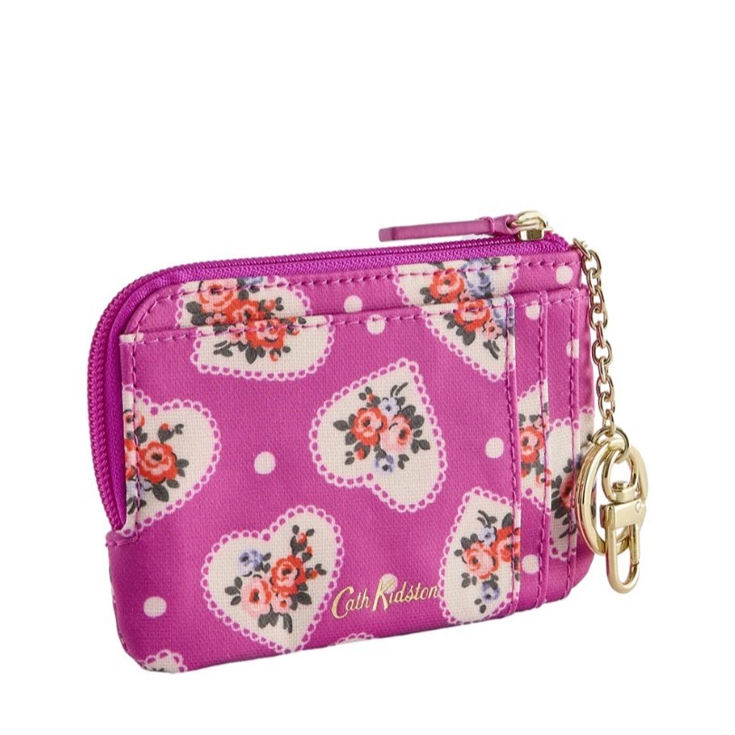Cath Kidston Female Card & Coin Purse Lace Hearts Pink
