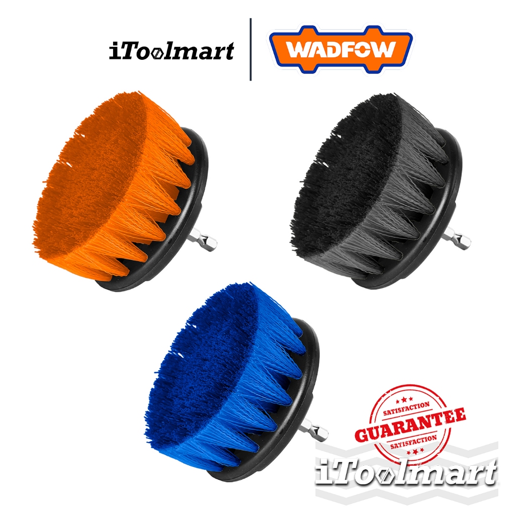 WADFOW ชุดหัวแปรงขัด (แบบ นุ่ม,แข็ง,อ่อน) / หัวแปรงขัด หัวต่อสว่านหกเหลี่ยม ขนาด 1/4"