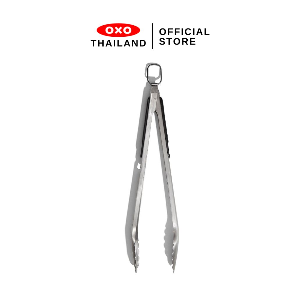 OXO ที่คีบ สแตนเลส ขนาด 16 นิ้ว พร้อมเปิดฝาขวด l OXO Grilling Tongs with Built-In Bottle Opener