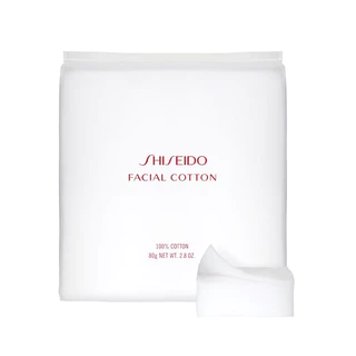 สำลีเช็ดหน้าชิเซโด้ Shiseido Facial Cotton 80g/165แผ่น คุณภาพดี อ่อนนุ่ม ไม่เป็นขุย ไม่ระคายเคือง