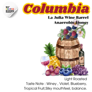 Columbia La Julia Barrel Anaerobic Honey By 93 Degree Coffee