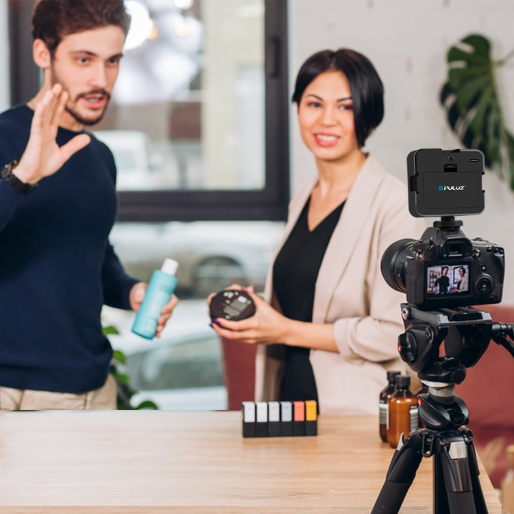 PULUZ ไฟ 64 LED 5W เพิ่มแสงสว่าง สำหรับกล้องถ่ายรูป DSLR GoPro Phone Osmo Action