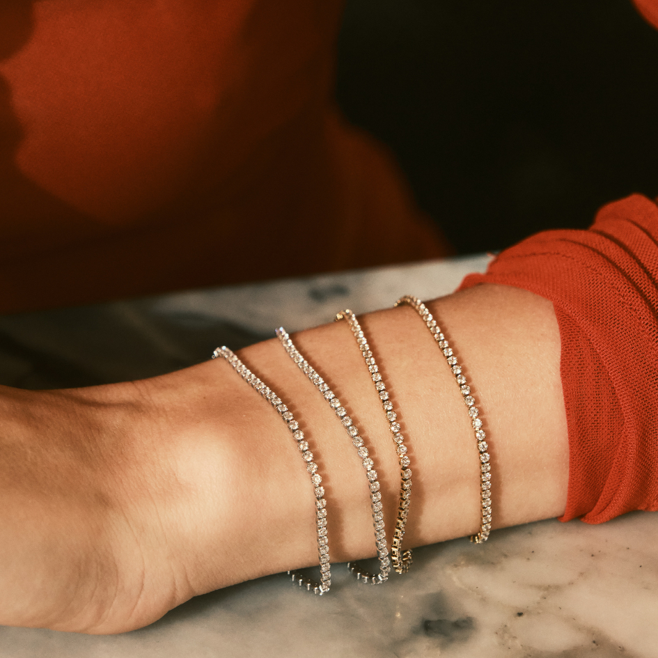 Bemet tennis bracelet กำไลสแตนเลส