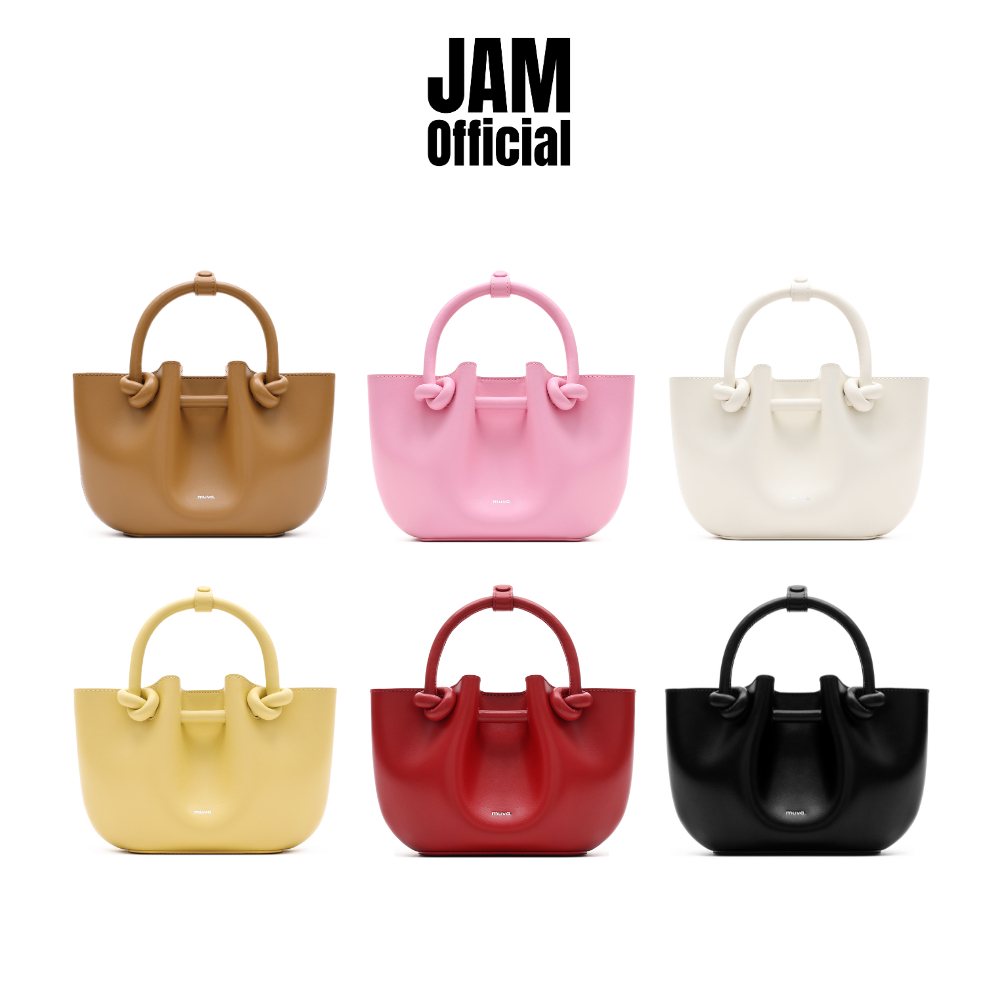 JAM | MUVA - Mini Pie - กระเป๋าถือ หนังวัว ทรงตะกร้าเล็ก ปรับเป็นครอสบอดี้ได้