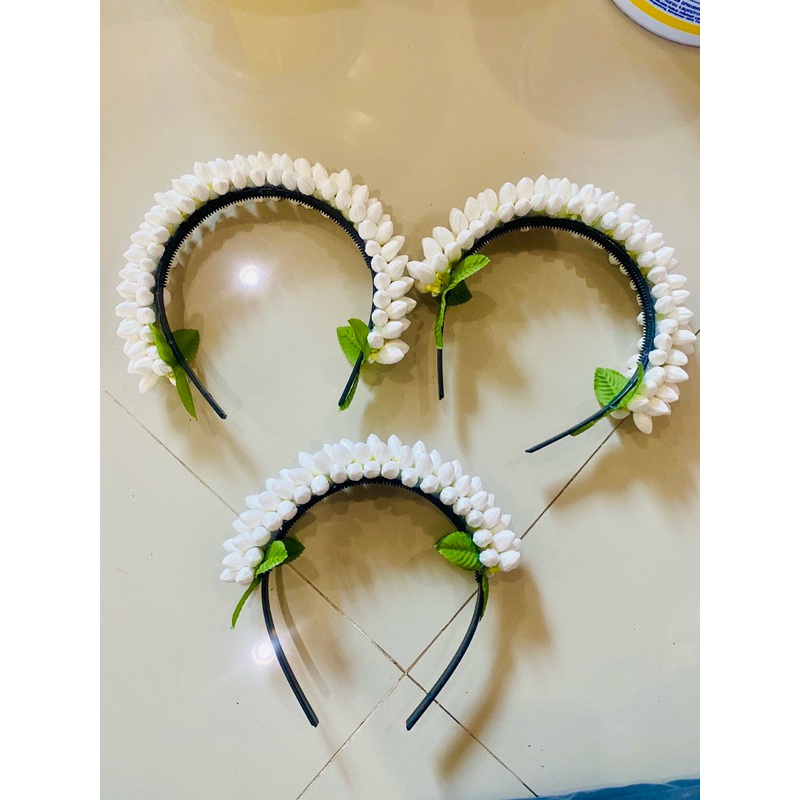 ที่คาดผมดอกมะลิทิชชู่