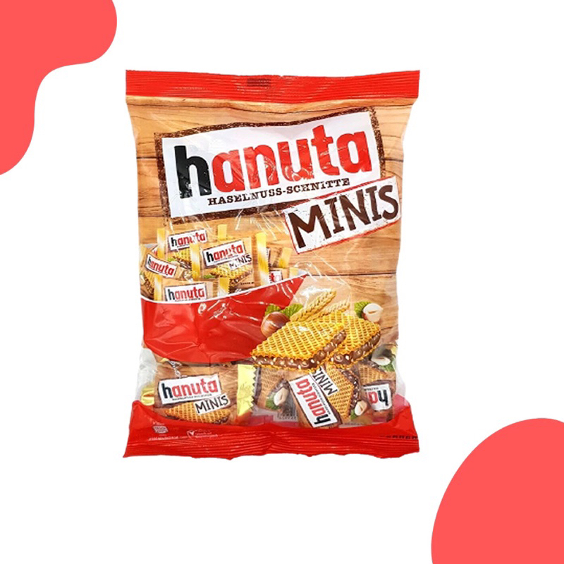 Hanuta Minis ฮานูตะ เวเฟอร์สอดใส่ช็อคโกแลตเฮเซลนัท