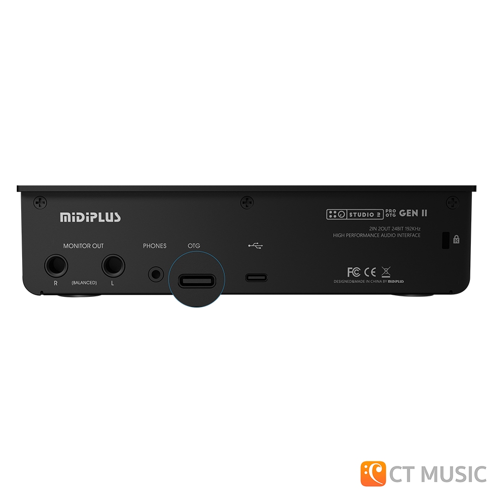 Midiplus Studio 2 Pro OTG Gen II Audio Interface ออดิโออินเตอร์เฟส (แถมฟรี!! โปรแกรมทำเพลง) Studio2 GenII
