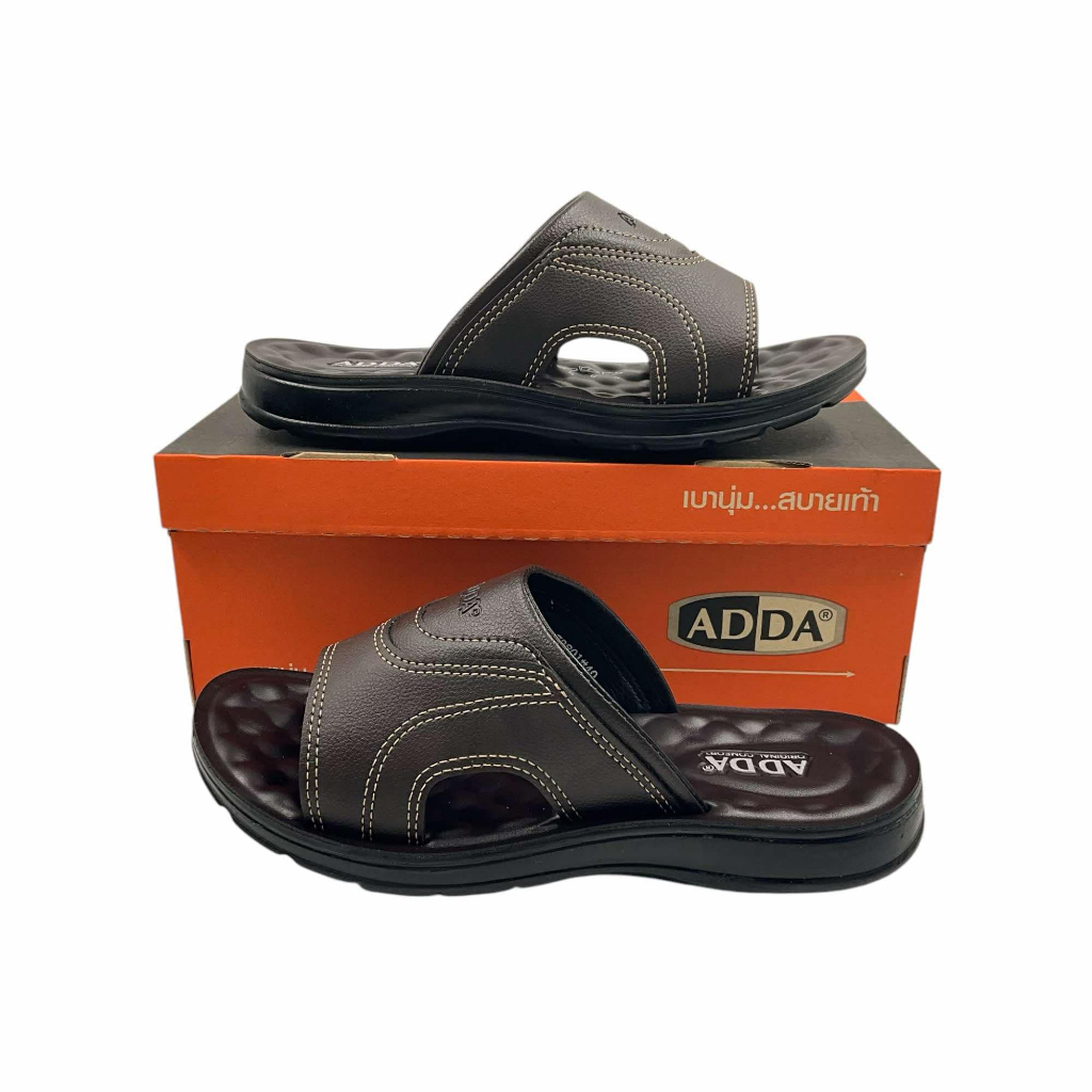 ADDA  รองเท้าแตะสวมผู้ชาย พร้อมกล่อง (ไซส์ 39-45) 74603 73801 73802 73801(XFRA)