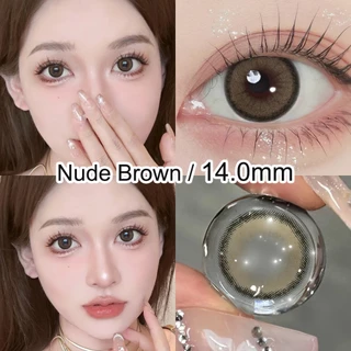 Magister & Realcon คอนแทคเลนส์ 1 คู่ Light Brown Kawaii 14.0mm ขนาดมินิ mini olivia คอนแทคเลนส์สายตาสั้น