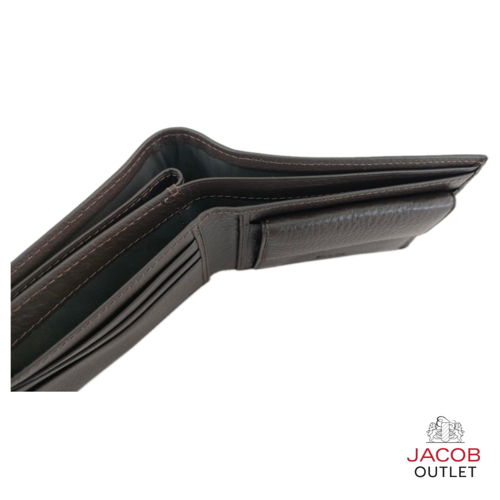 JACOB กระเป๋าสตางค์ชาย มีช่องเก็บเหรียญและช่องใส่รูปภาพ - รุ่น SMITH 22182