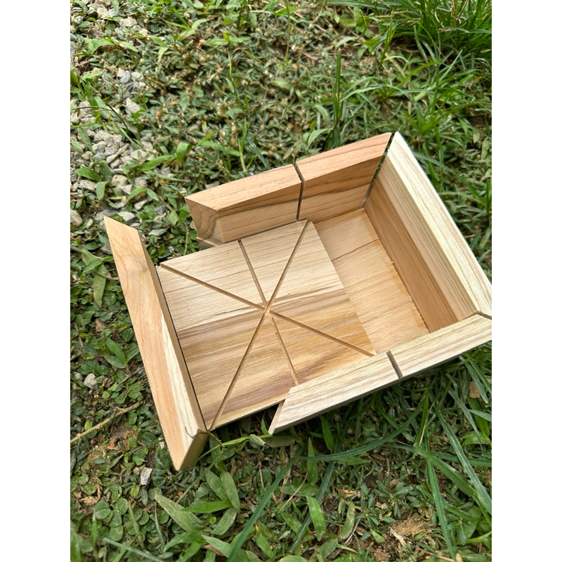 🌵บล๊อกตัดแซนวิส ((แบบถอดได้)) จากไม้สัก