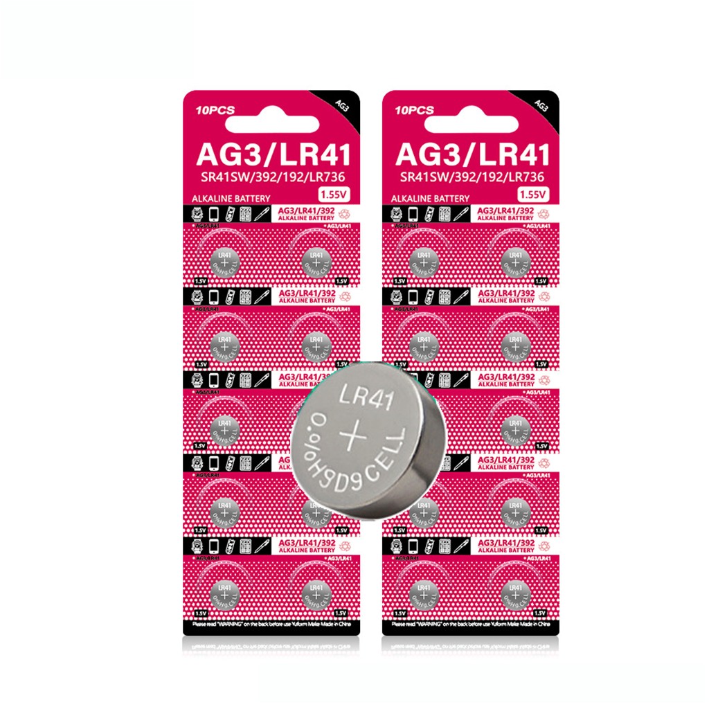ถ่านกระดุม  AG3 LR41 392 SR41 192 LR736 Lithium Battery  ราคาถูก