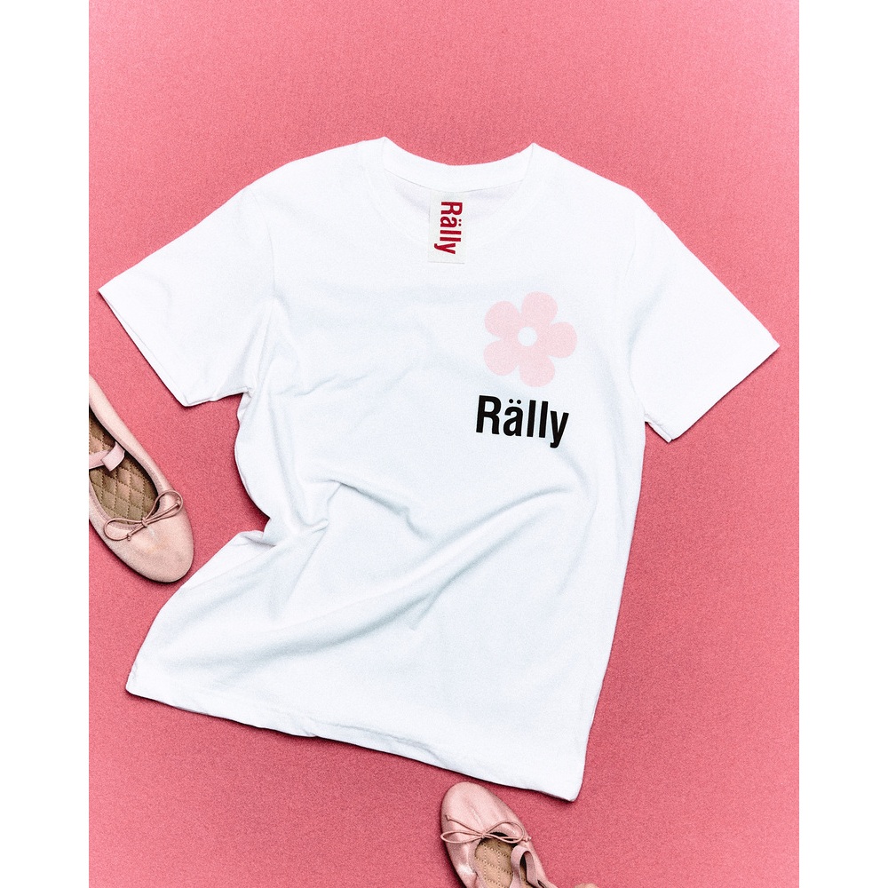 RALLY Flower Tee - เสื้อยืดสกรีนลายดอกไม้ (มีให้เลือก 5 สี) รูปที่ 2