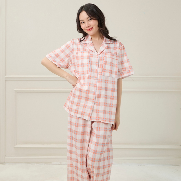 ชุดนอน sliptosleep - Orange Joy Pants Set - รูปที่ 6