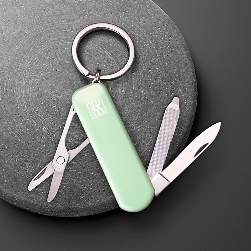 ZWILLING มีดพับเอนกประสงค์สเตนเลสสตีล สีเขียวมิ้นต์ 60 มม. N42450116 - รูปที่ 3