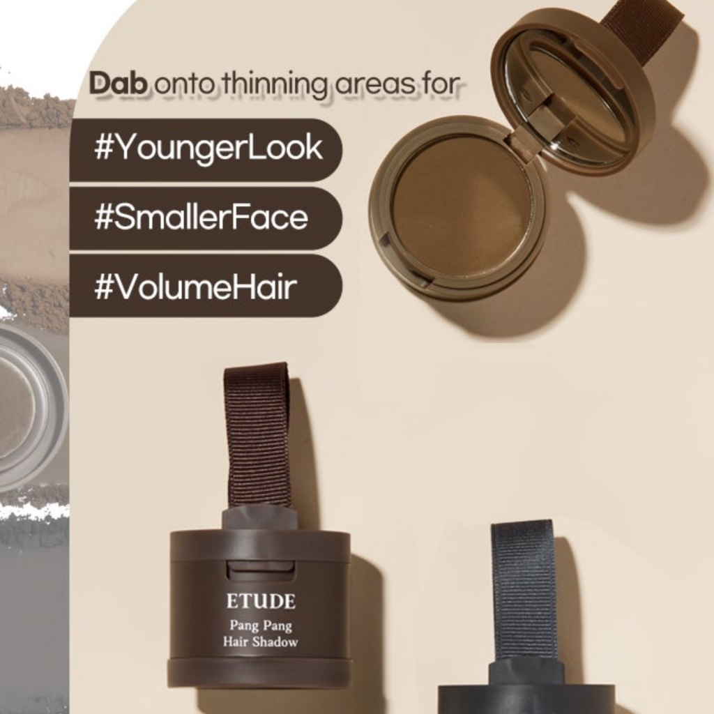 หมด 12/2028)ETUDE Pang Pang Hair Shadow 3.5 g  No.01 dark Brown/ 02 Light Brown