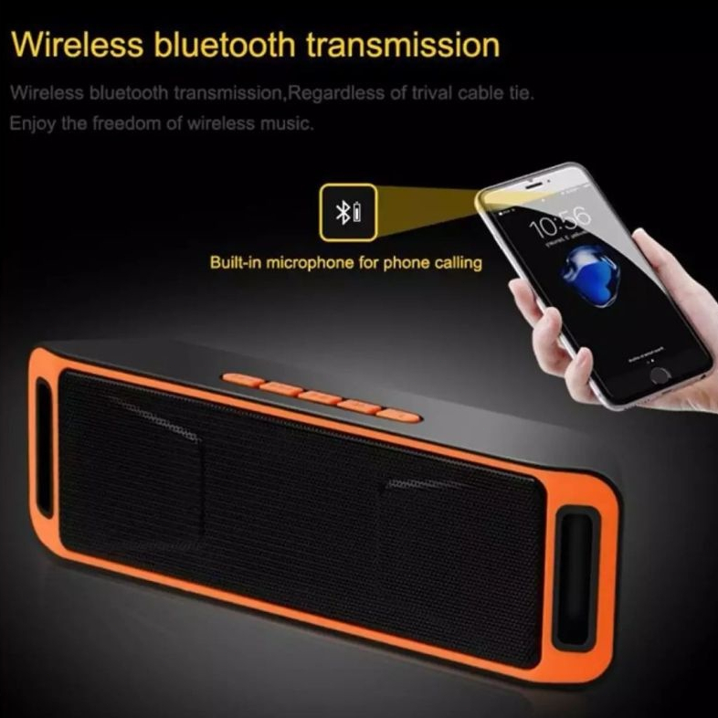 จัดส่งในกรุงเทพฯ COD ลำโพงสเตอริโอไร้สาย Bluetooth แบบพกพา USB ลำโพงไร้สาย รุ่น คุณภาพดี ฮอร์นคู่