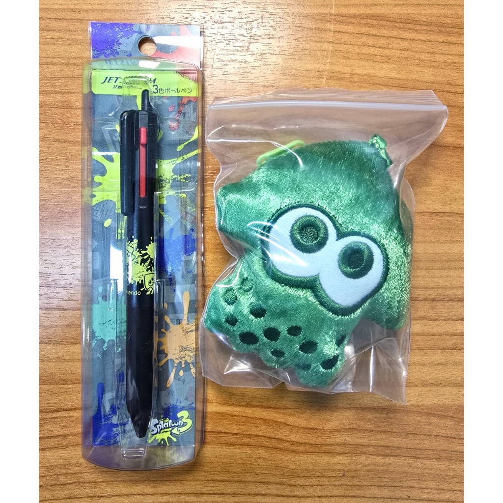 [Clearance] ปากกาลูกลื่น Splatoon3 Jetstream 3 Colors Ball Pen (Ika) ขนาด 0.5mm + Splatoon2 Die Cut 