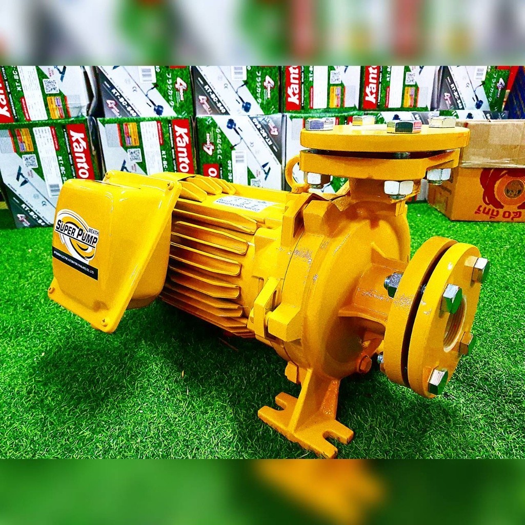 MITSUBISHI ปั๊มไฟฟ้า ปั๊มหอยโข่ง รุ่น WCM-3705FT (380V.) 3700วัตต์ / 5HP / 2X2นิ้ว / ปั๊มน้ำหอยโข่ง