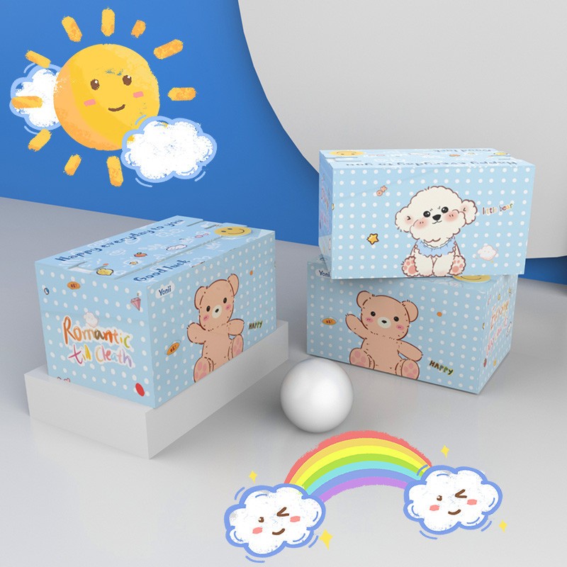 3D LED USB Crystal Ball, ของขวัญวันเกิด, ไฟตกแต่งห้องนอน (กล่องของขวัญกระต่ายหมี) - รูปที่ 2