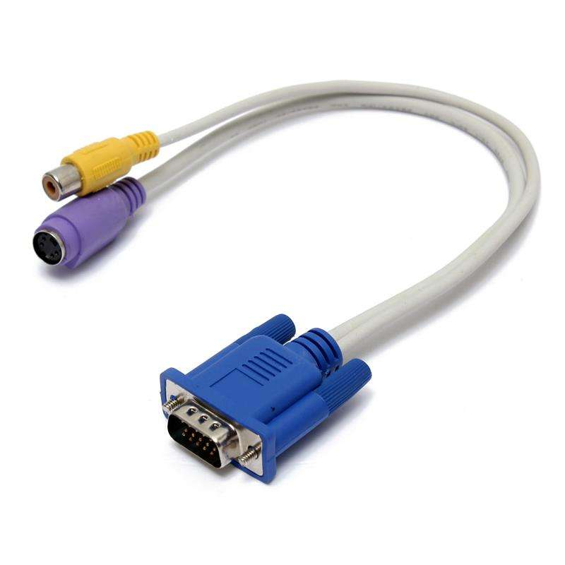 สายเชื่อมต่อ VGA TO AV+SVDO  Cable VGA TO AV