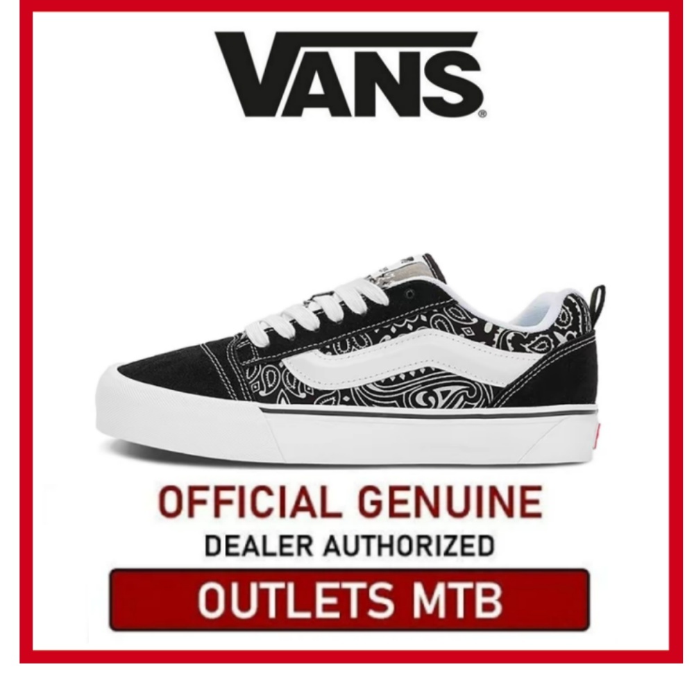 【100%Original】Bedwin X Vans Knu Skool Black And White Low Top Modest Unisex Sneakers VN0007QDBMW
