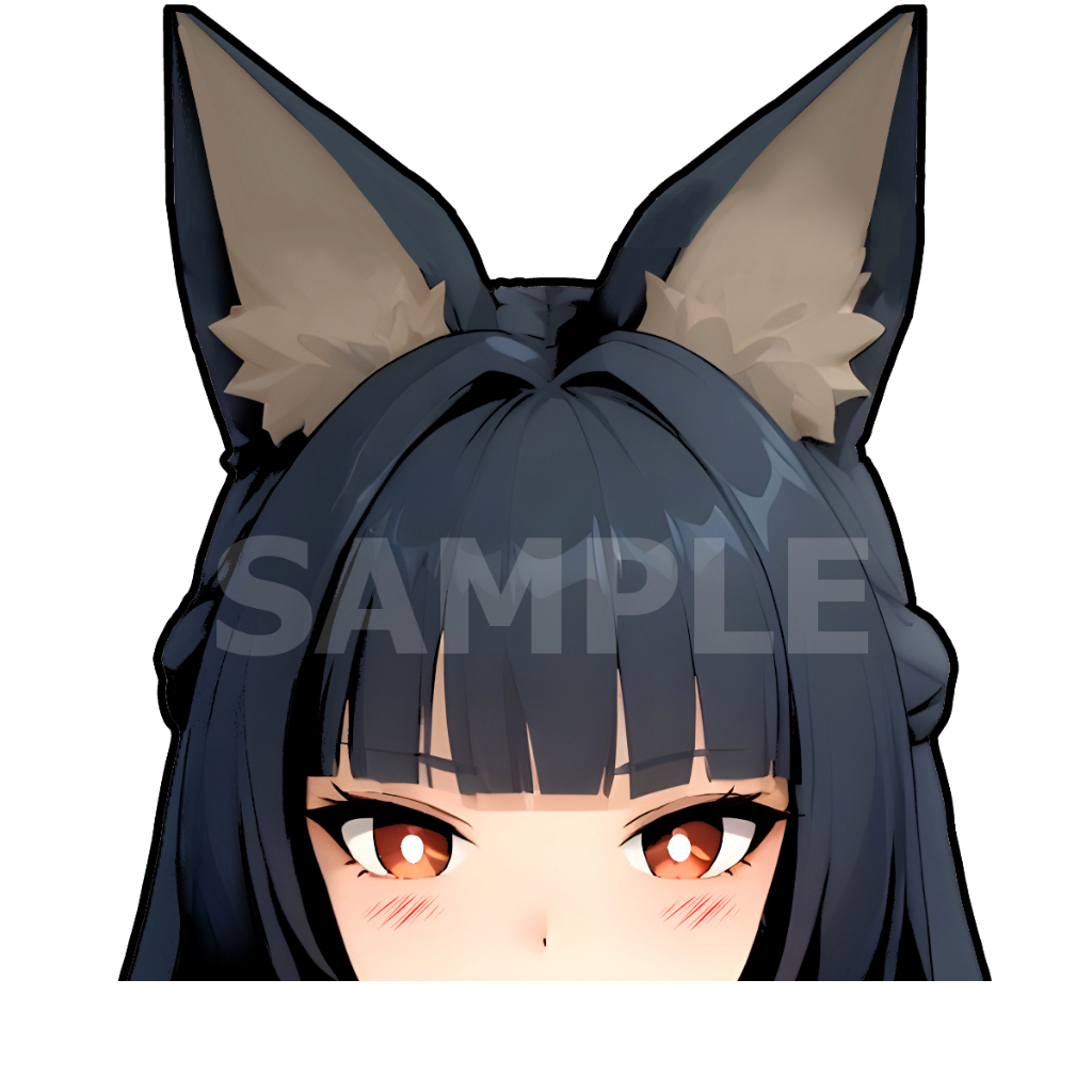 Miyabi zzz Zenless Zone Zero สติ๊กเกอร์ 2 แผ่น Peeker Zenless Hoshimi Miyabi แอบมอง สติกเกอร์