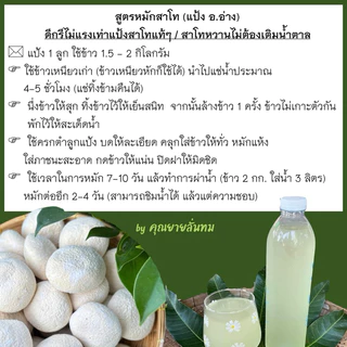 แป้งข้าวหมาก / แป้งข้าวหวาน / แป้งมีเชื้อสาโท ทำสาโทได้ / แป้งสาโท สูตรอีสานโบราณ 2 in 1