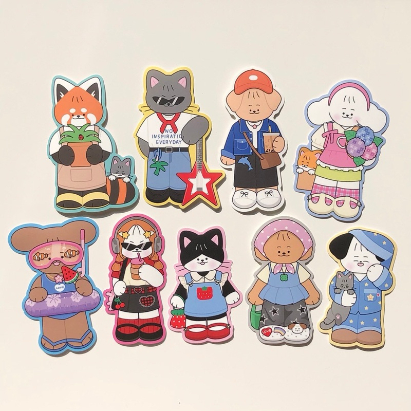 Sticker die cut 100% สติกเกอร์ OOTD