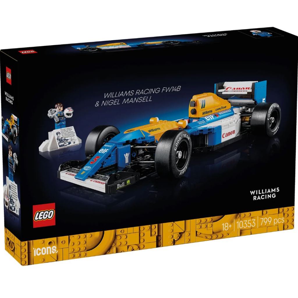 LEGO® ICONS™ Williams Racing FW14B & Nigel Mansell 10353