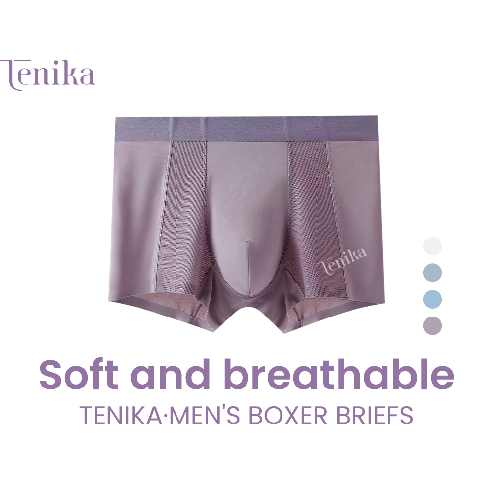 TENIKA  กางเกงในผู้ชายขาสั้น  ข็งระบายอากาศสําหรับผู้ชาย กางเกงในบ็อกเซอร์  Cool