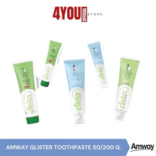 Amway Glister Toothpaste กลิสเตอร์ ยาสีฟัน แพลนท์เบส มิ้นท์/ชาขาว/สมุนไพร 200กรัม/50กรัม ตัดบาร์โค้ด