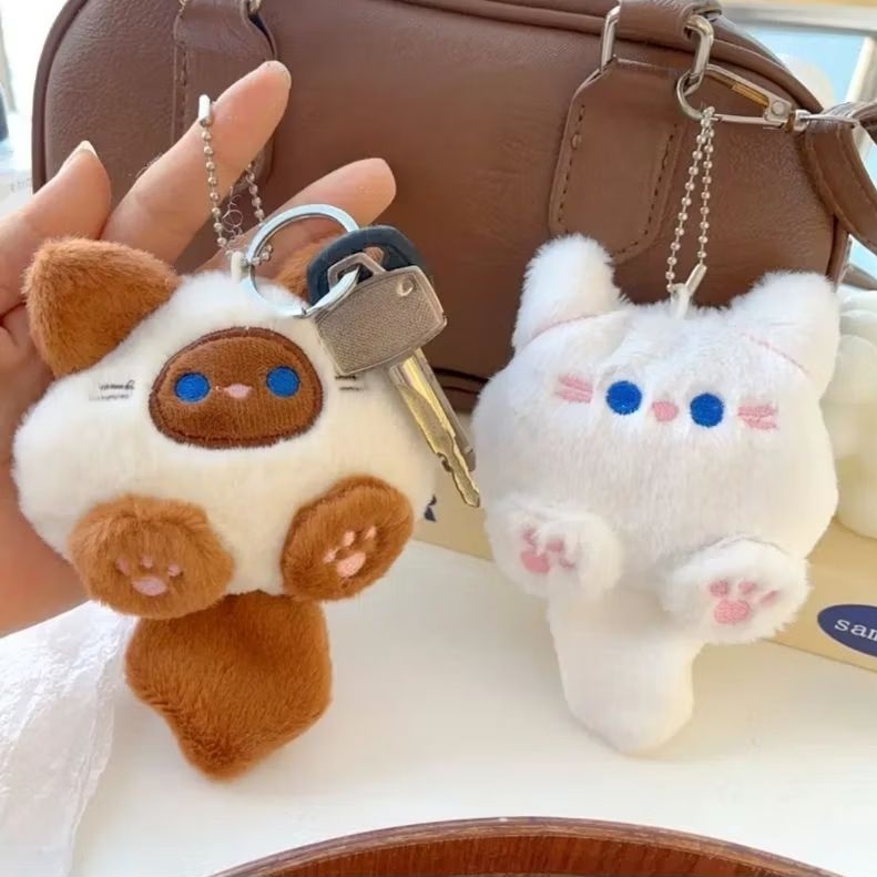 พร้อมส่งจากไทย  🐱 พวงกุญแจแมว พวงกุญแจน้องแมว ตุ๊กตาแมว ขนนิ่ม ที่ห้อยกระเป๋า จี้ห้อยกระเป๋า ตุ๊กตาแมว