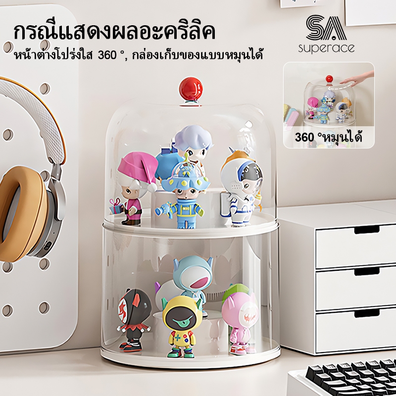 กล่องใส่โมเดล ตู้โชว์ตุ๊กตา กล่องใส กล่องใส่เลโก้ พลาสติกอย่างดี ประหยัดพื้นที่ ดีไซน์สวยงาม เก็บของสะสมpopmart