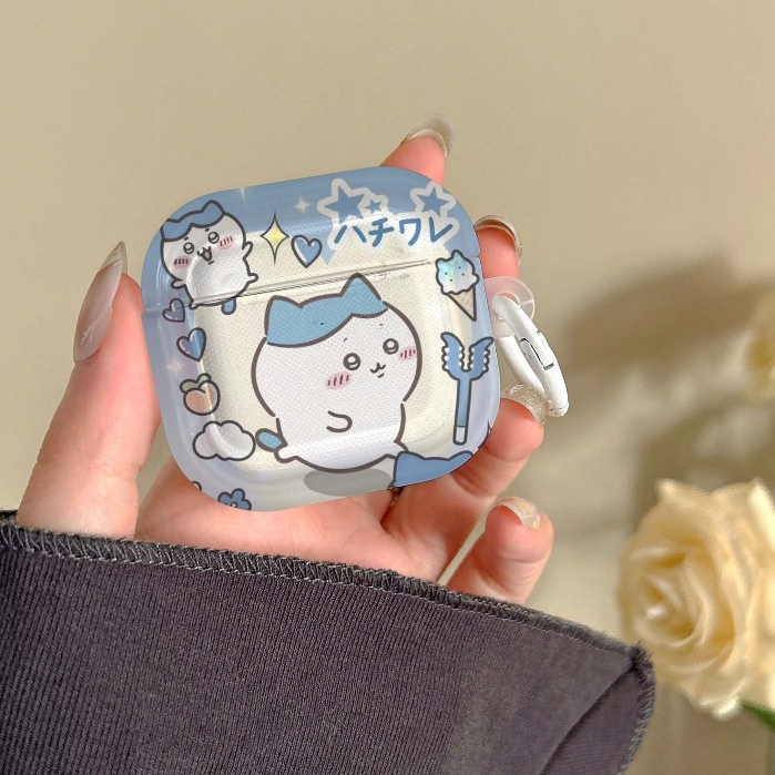 จัดส่งจากกรุงเทพ AirPods 4 Pro2 Pro 3 2 1 cute blue Chiikawa ดาว Case กรณีปลอกสําหรับ AirPods gen3 TPU Matte