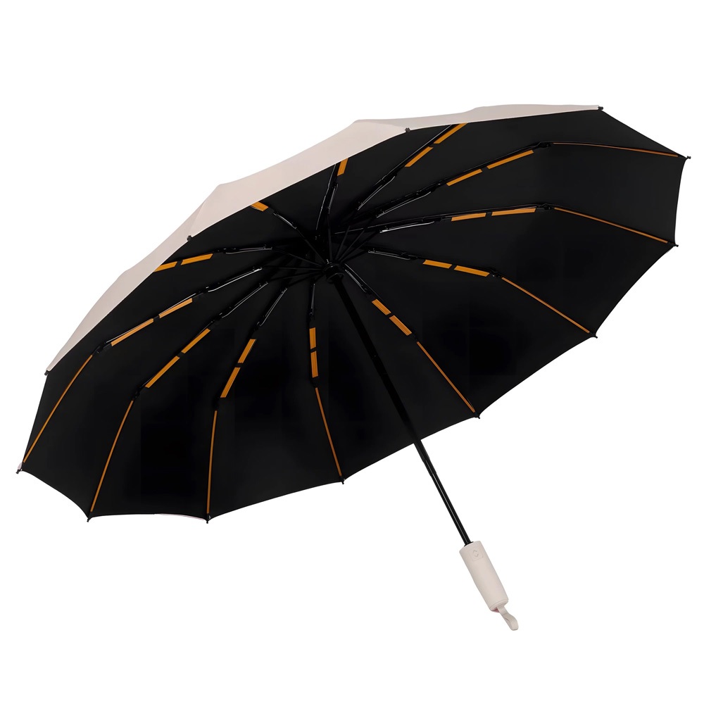 PANDA ร่ม ร่มอัตโนมัติ สีพื้น กันฝนกันแดดกันUV พกพาสะดวก น้ำหนักเบา Umbrella ระบบเปิด-ปิดออโต้ ส่งจากไทย NO:UV26 รูปที่ 6