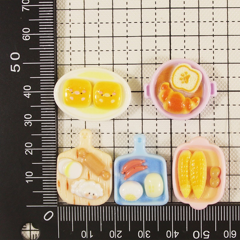 j110 จานอาหารจิ๋วของเล่นของสะสมเซ็ต10 ชิ้น