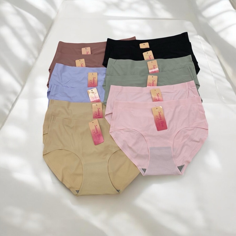 กางเกงในไร้ขอบ ผ้านิ่ม ยืดตามตัว ไม่ม้วน ( M,L,XL )ใส่สบาย หนัก100โลก้ใส่ได้