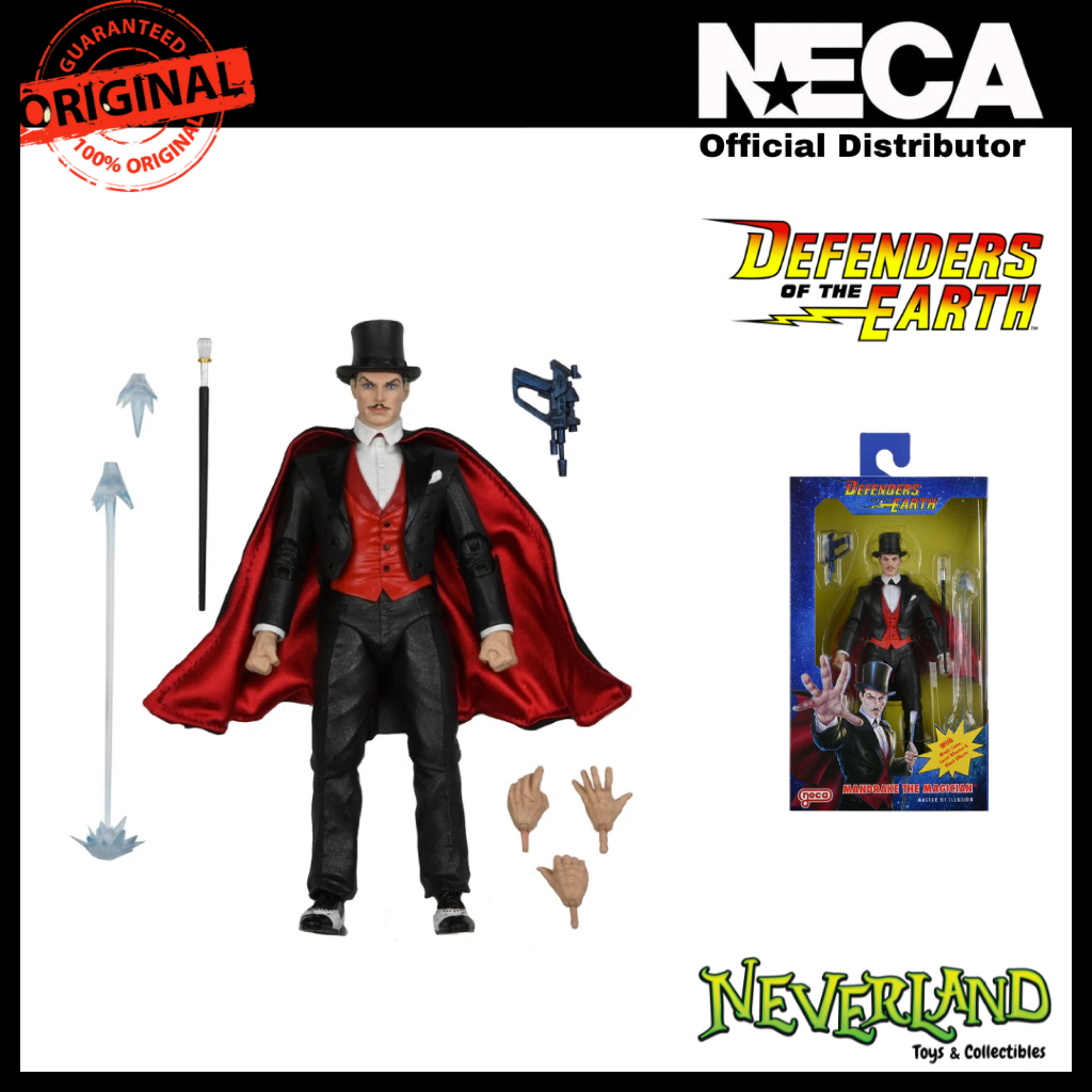 NECA King Features Defenders of the Earth Series 2 Mandrake 7” Scale Action Figure
