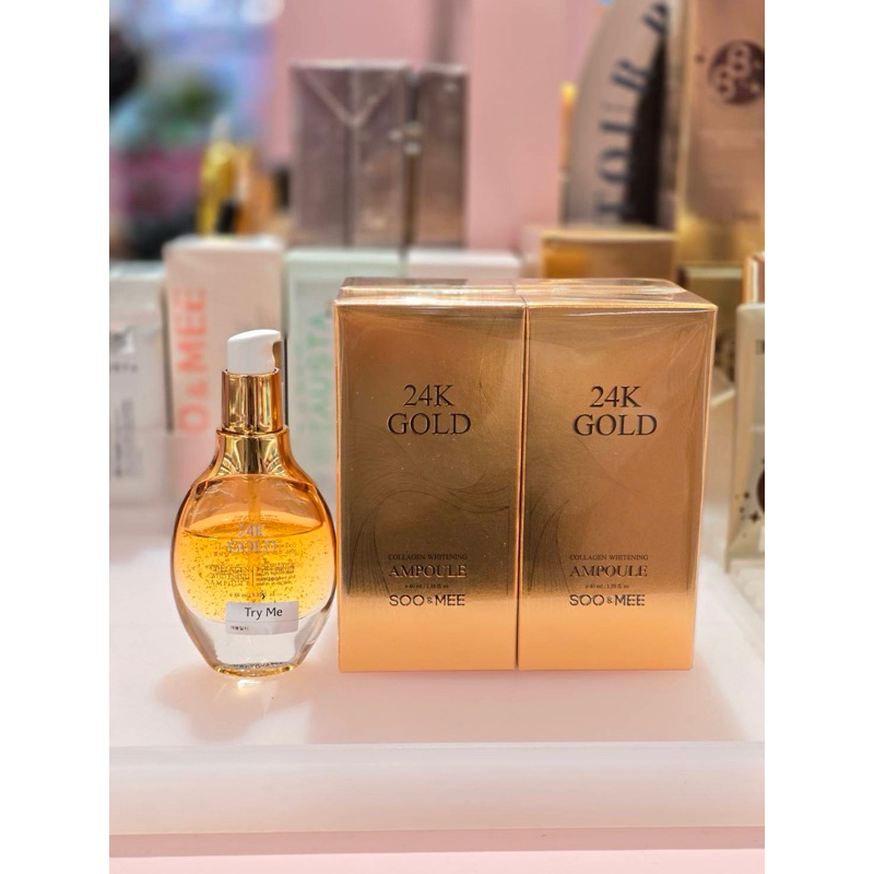 SOO&MEE 24K GOLD COLLAGEN WHITENING AMPOULE (40ml)